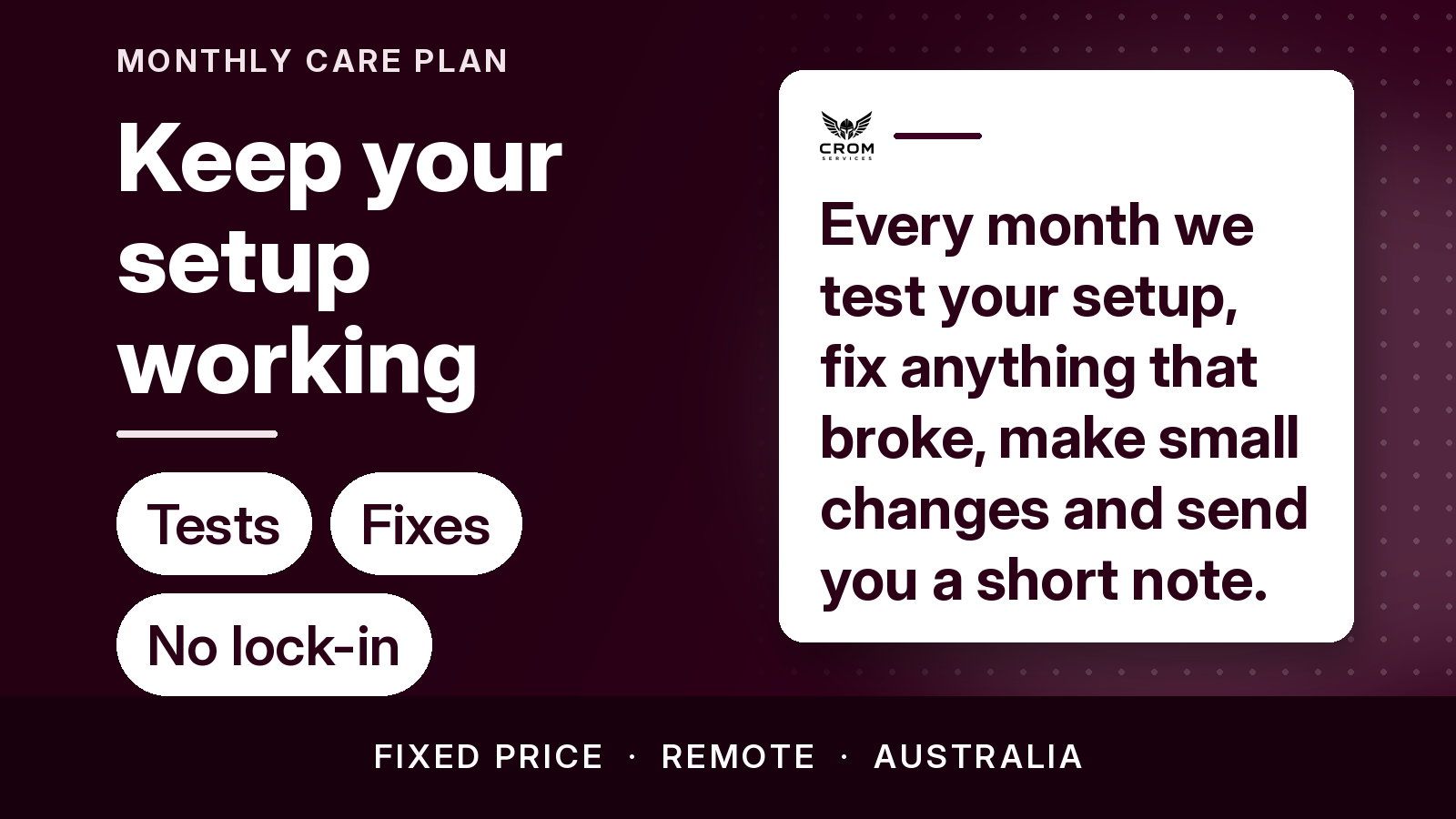 Monthly care plan pack thumbnail