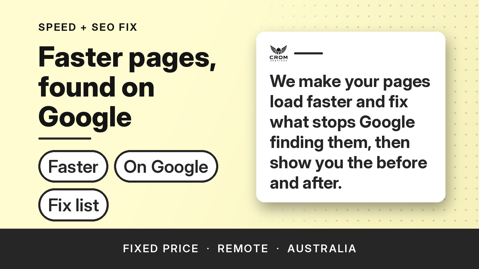 Speed + SEO fix pack thumbnail