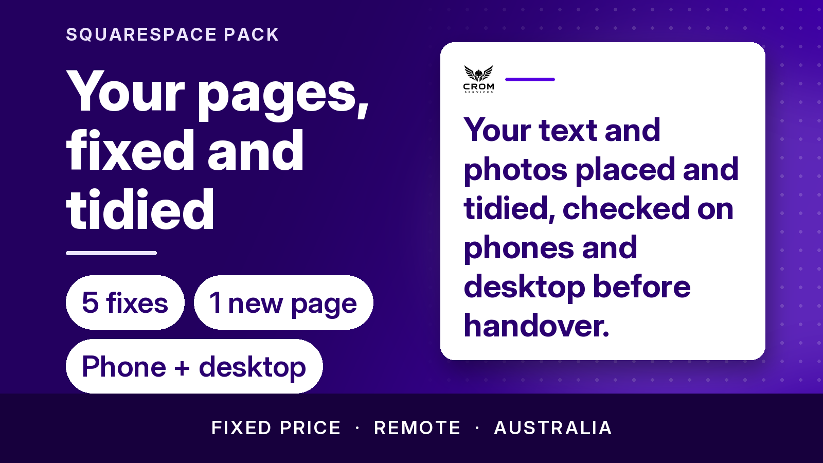 Squarespace page fix pack thumbnail