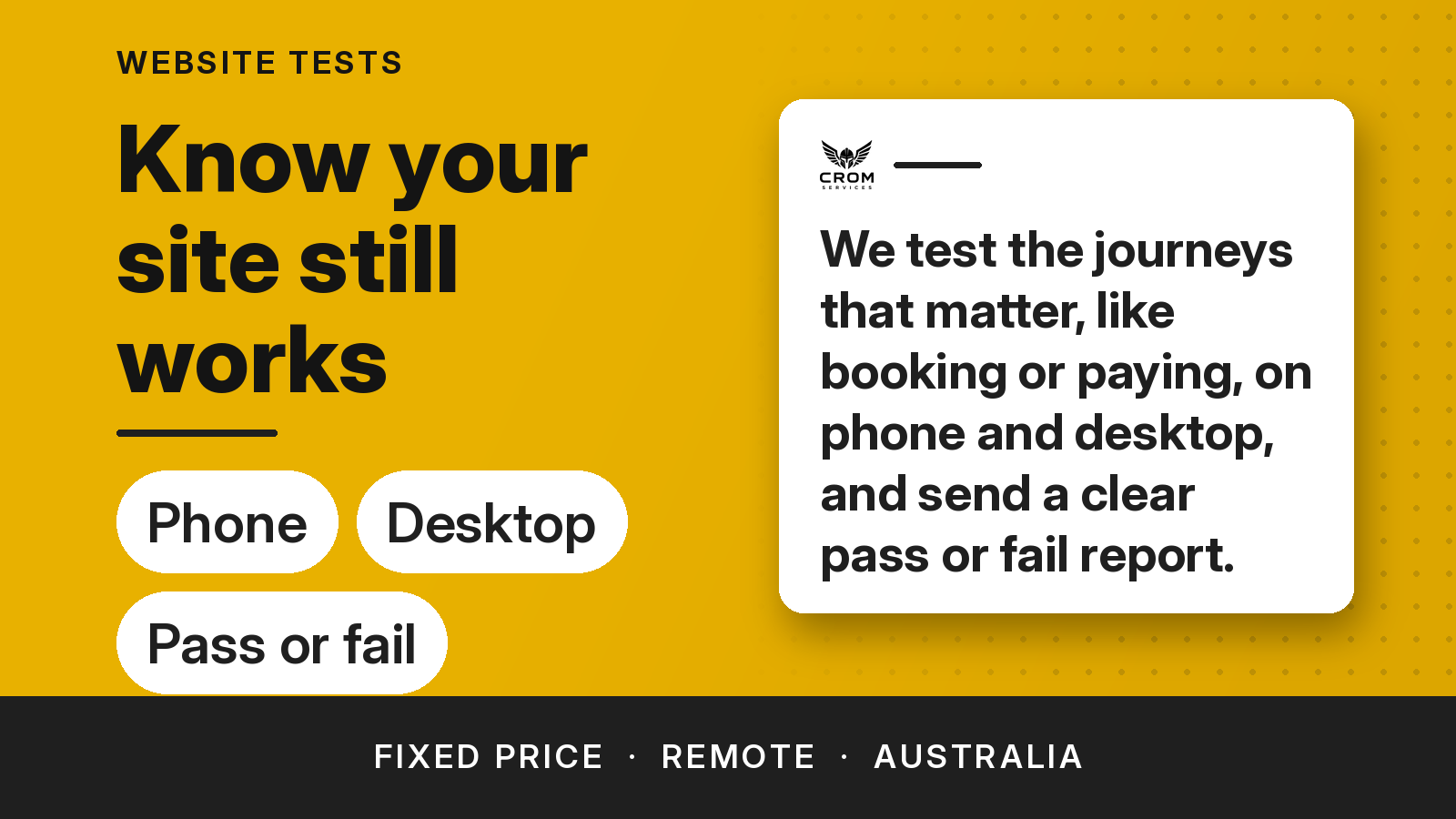 Automated website tests pack thumbnail